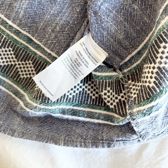 Faherty Hailee Embroidered Dress Navy Jacquard Large L - Picture 9 of 9